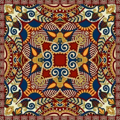 Foto auf Alu-Dibond Traditional ornamental floral paisley bandanna © Kara-Kotsya