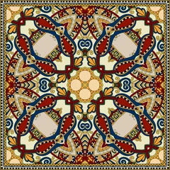 Plexiglas foto achterwand Traditional ornamental floral paisley bandanna. © Kara-Kotsya