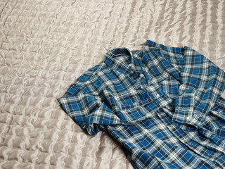 Checkered flannel shirt