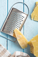cheese grater and parmesan