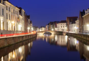 Printed roller blinds City on the water Bruges.
