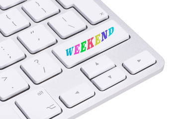 Computer key - days of the week - Weekend