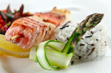 fresh baked salmon
