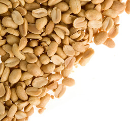 Peanuts isolated on white background