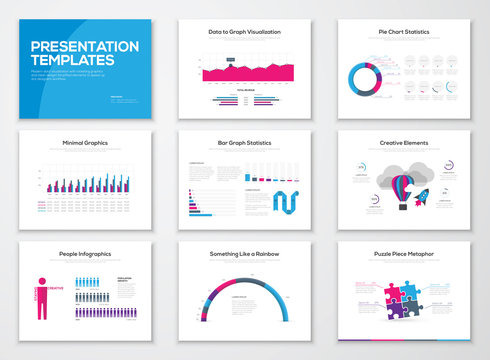 Infographic presentation templates and business vector brochures
