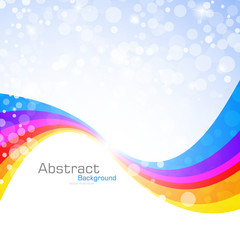 Abstract rainbow background. Vector Illustration
