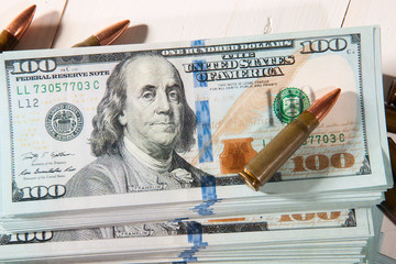 American dollars for weapons