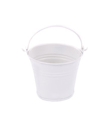 white metal bucket