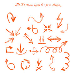 chalk arrows signs