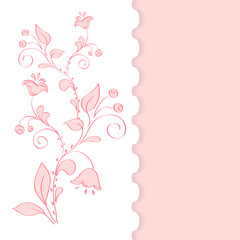background with cherry flowers