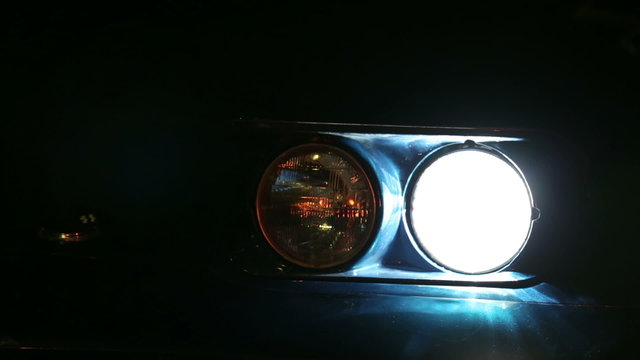 Corvette's left blinker and lights turned on 