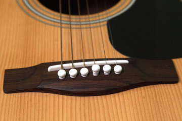 strings on the guitar