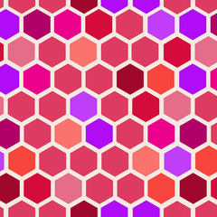 Hexagonal, mosaic, vector pattern.
