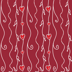 Marsala pattern for Valentines Day