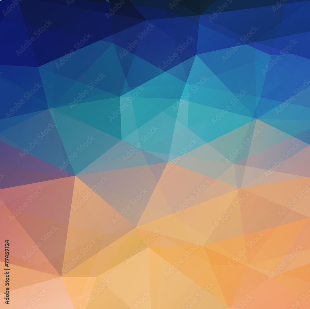 Aufkleber abstract retro low poly background