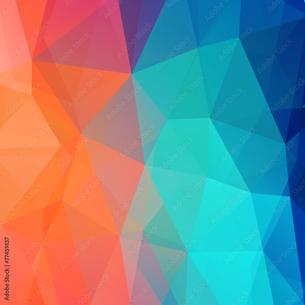 Aufkleber abstract retro low poly background