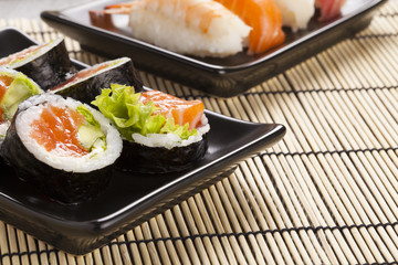 The composition of sushi