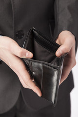 Business concept - empty wallet