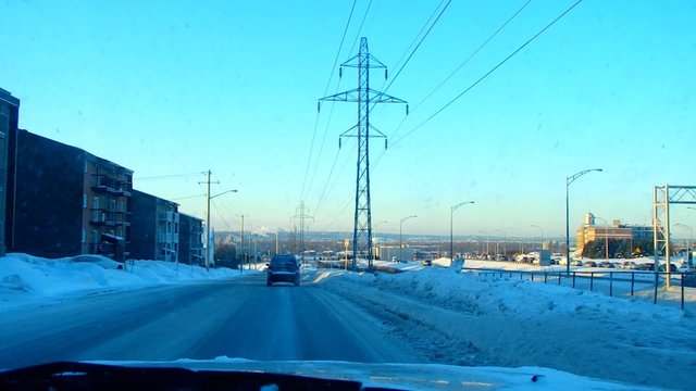 route en hiver