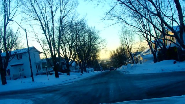 route en hiver
