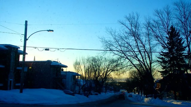 route en hiver