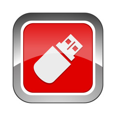 Chrome Square Button