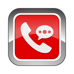 Chrome Square Button