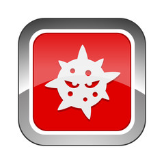 Chrome Square Button