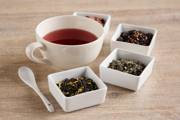 four different kind tea