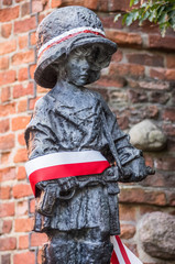 "Little Insurgent" statue in Warsaw, Poland
