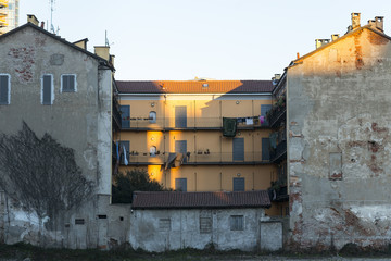 Milan, old house