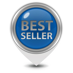Best seller pointer icon on white background