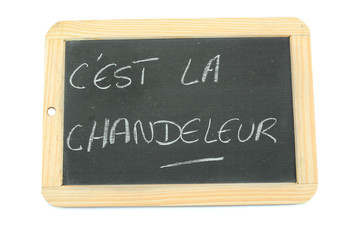 Obraz premium ardoise c'est la chandeleur