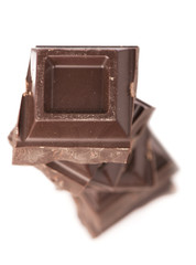 Broken milk chocolate bar