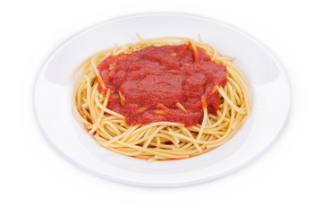 Pasta with tomato sauce