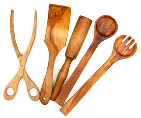 Wooden kitchen utensils