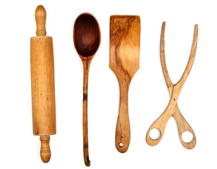 Wooden kitchen utensils
