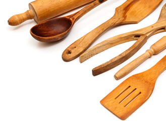 Wooden kitchen utensils
