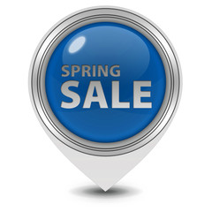 Spring sale pointer icon on white background