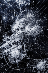 Texture of broken glass