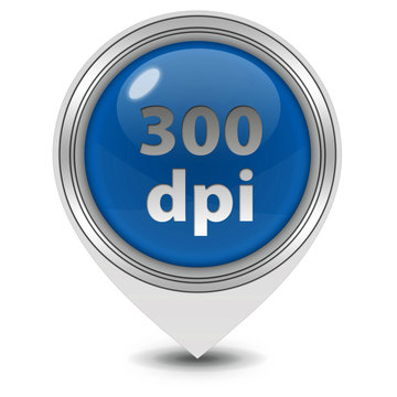 300 dpi pointer icon on white background