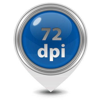 72 dpi pointer icon on white background