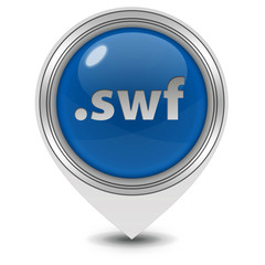 .swf pointer icon on white background
