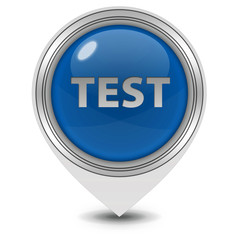 Test  pointer icon on white background