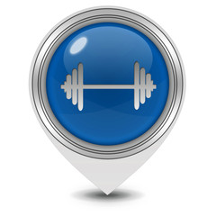 Gym  pointer icon on white background