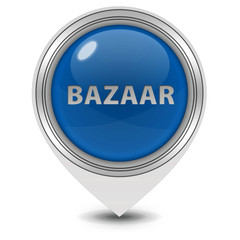 Bazaar pointer icon on white background