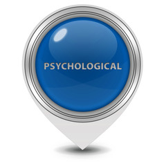 Psychological pointer icon on white background