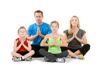 Family: Family Meditating Together