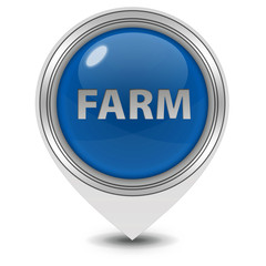 Farm pointer icon on white background