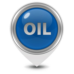 Oil pointer icon on white background